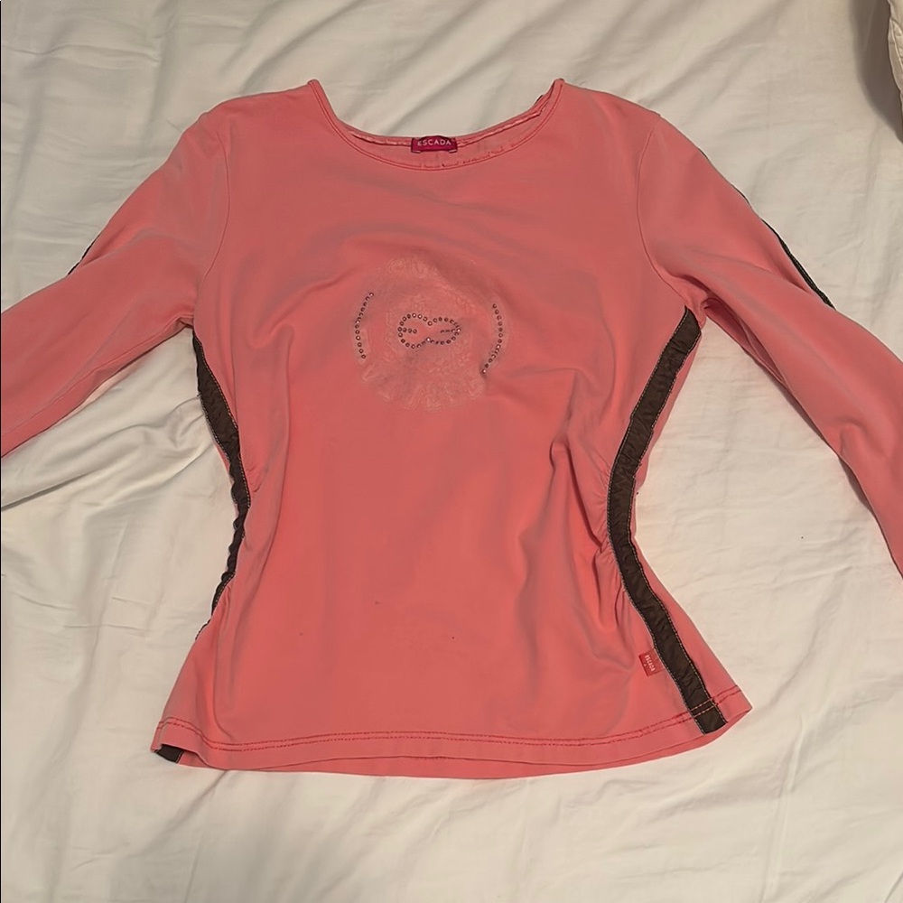 Escada Sport Pink Long Sleeve Top